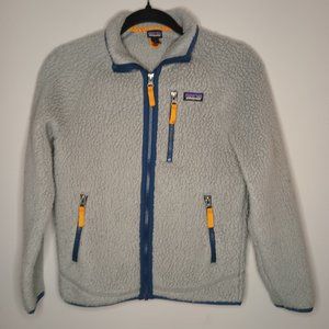 Patagonia kids sherpa zip up jacket
